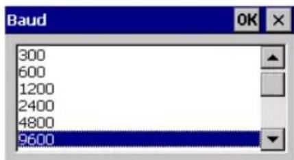 Baud 300 600 1200 2400 4800 9600