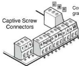 Captive Screw Connectors T R S P P G H I V F C o n g r a d
