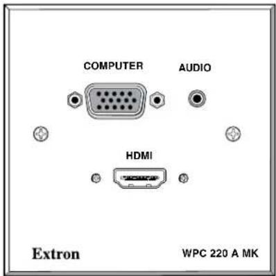 COMPUTER AUDIO HDMI Extron WPC 220 A MK