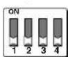 Extron WPC 220 A EU - DDC and ID Bit DIP Switch Settings - 1