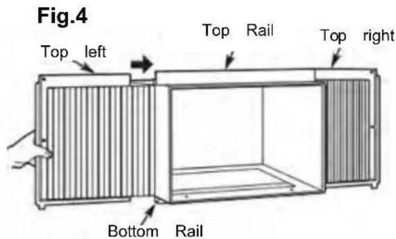 Fig.4 Top left Top Rail Top right Bottom Rail