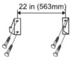 22 in (563mm)