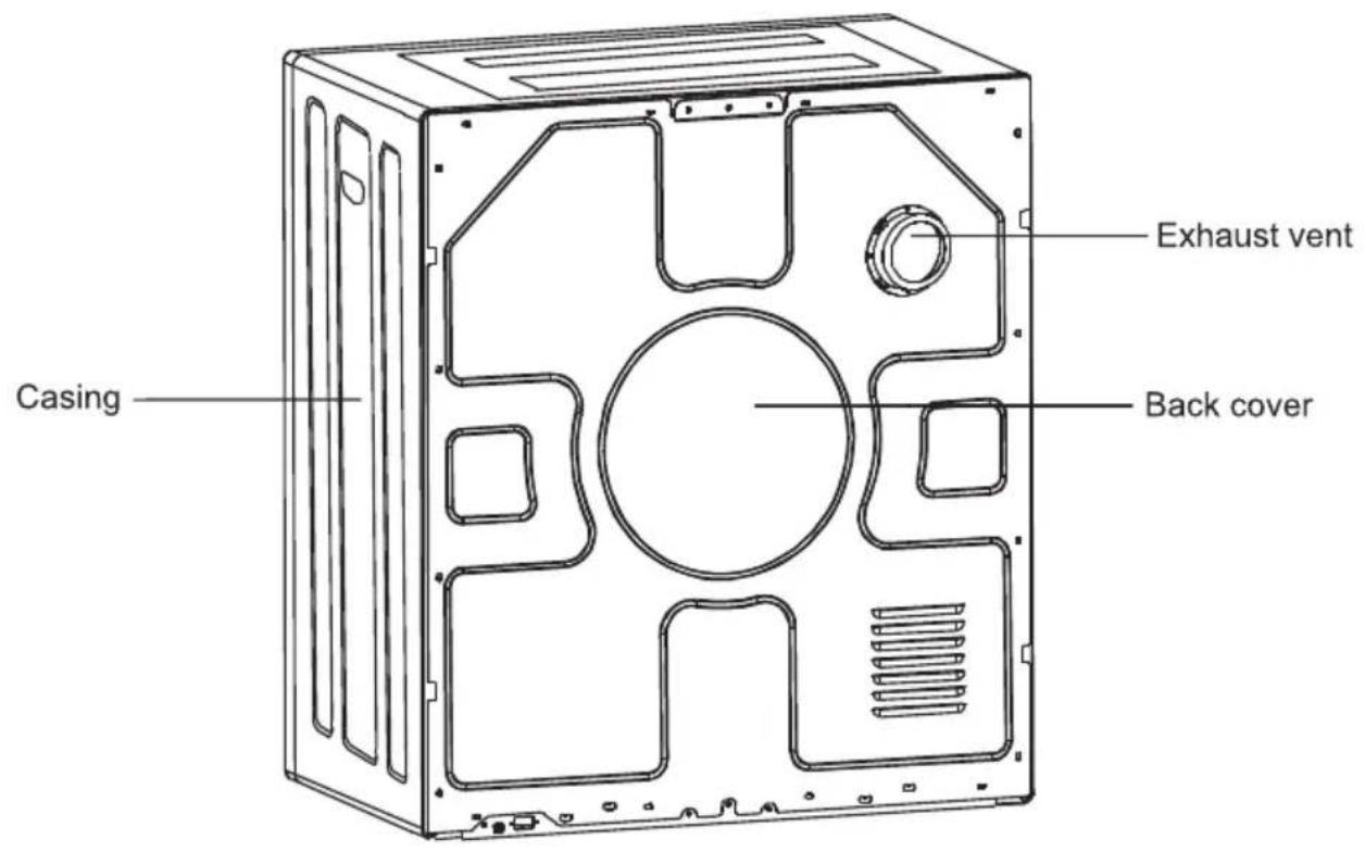 Casing Exhaust vent Back cover