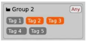 Group 2 Any Tag 1 Tag 2 Tag 3 Tag 4 Tag 5