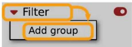 Filter Add group