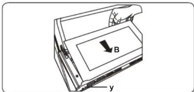 B y