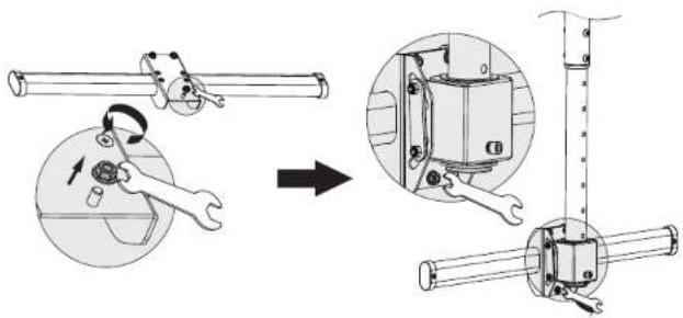 Technical diagram illustrating pipe joint repair and assembly process with labeled components