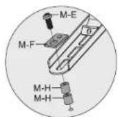Mount-It! MI-509B - Attaching the VESA Arms to the TV (With Spacers) - 5