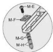 Mount-It! MI-509B - Attaching the VESA Arms to the TV (With Spacers) - 7