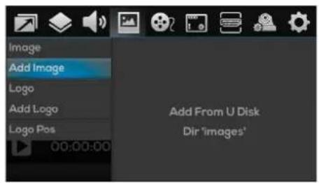 Image Add Image Logo Add Logo Logo Pos 00:00:00 Add From U Disk Dir 'images'