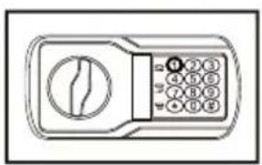 Diagram of a microwave oven with labeled buttons and rotary dial