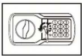 Diagram of a mobile phone with numbered keypad and control panel, showing status indicators for function calls.