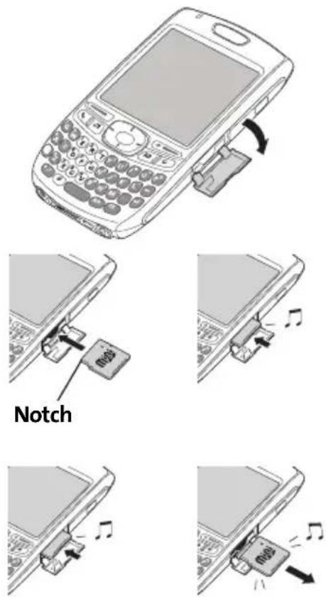 PALM Treo 755p - Removing an Expansion Card - 1