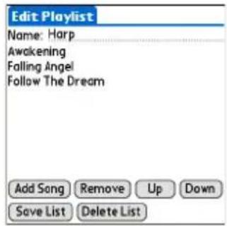 Edit Playlist Name: Harp Awakening Falling Angel Follow The Dream Add Song Remove Up Down Save List Delete List