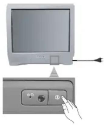 SONY KV-21CT1K - Zapnutí a automatické naladění TV - 2