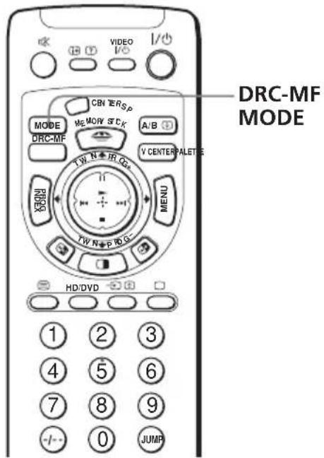 DRC-MF MODE CN TERSP MODE DRC-MF A/B Y CENTER PALETTE T.W. N+JR.Gs MENU TW N+PD.GS HD/DVD 1 2 3 4 5 6 7 8 9 -/- 0 JUMP