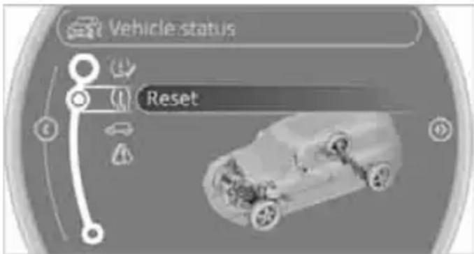 Vehicle status Reset