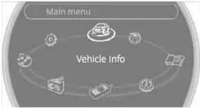 graph TD A["Main menu"] --> B["Vehicle Info"] B --> C["Data Source 1"] B --> D["Data Source 2"] B --> E["Data Source 3"] B --> F["Data Source 4"] B --> G["Data Source 5"]