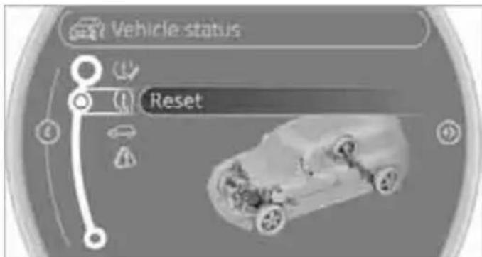 Vehicle status Reset