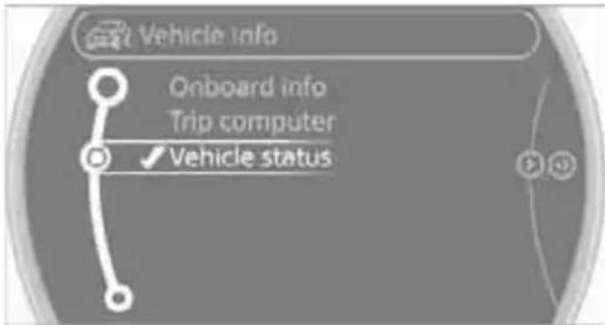 Vehicle Info Onboard info Trip computer ✓ Vehicle status