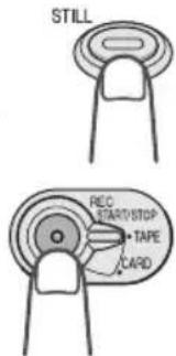 STILL REC START/STOP TAPE CARD