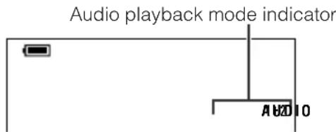 Audio playback mode indicator A 120 10