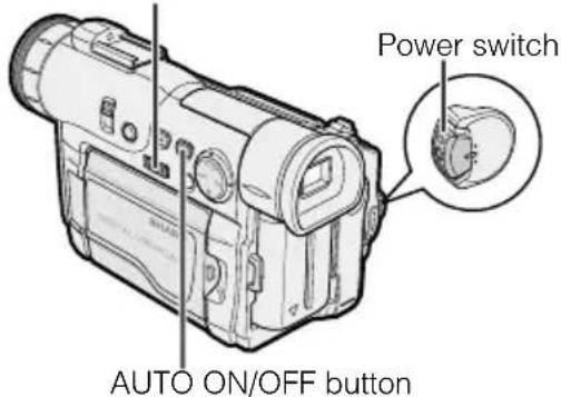 Power switch AUTO ON/OFF button