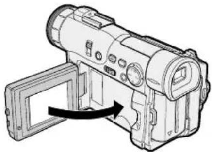 Line drawing of a digital camera with an arrow indicating the component (no text or symbols present)