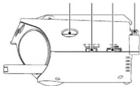 Technical line drawing of a mechanical assembly with no visible text or symbols
