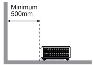 Minimum 500mm