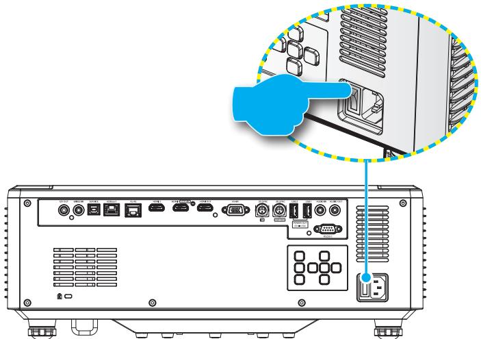 OPTOMA ZU720T - Mise sous tension - 1
