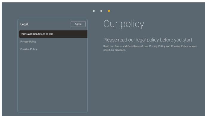 Legal Terms and Conditions of Use Privacy Policy Cookies Policy Agree Our policy Please read our legal policy before you start Read our Terms and Conditions of Use, Privacy Policy and Cookies Policy to learn about our practices.