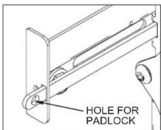 HOLE FOR PADLOCK