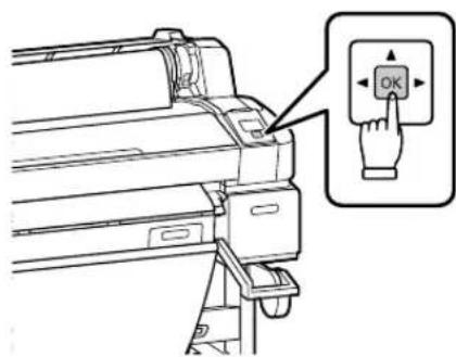 EPSON T5070 - Colocação de papel em rolo - 12