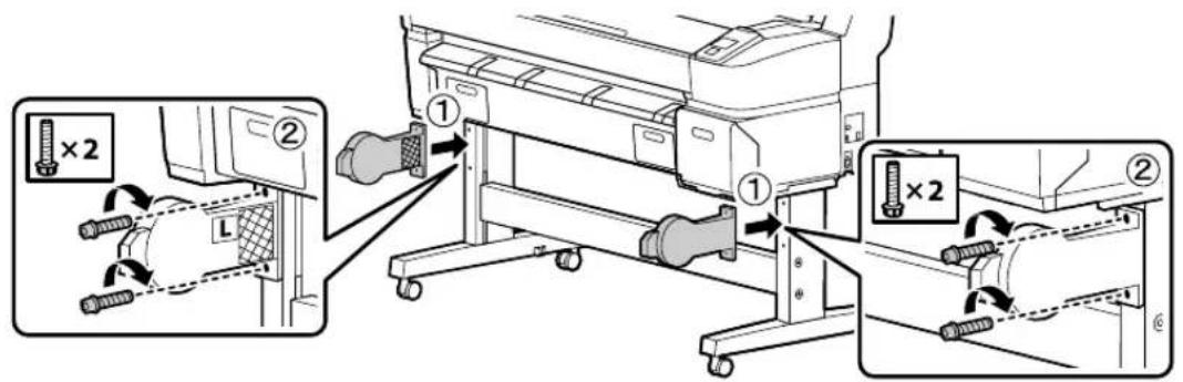 EPSON T5070 - Anexação da cesta de papel - 2