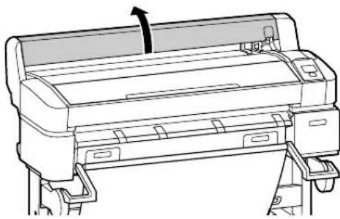 EPSON T5070 - Colocação de papel em rolo - 2