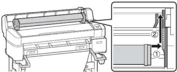 EPSON T5070 - Colocação de papel em rolo - 8