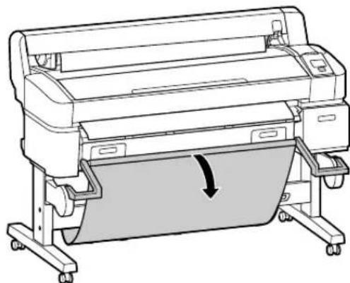 EPSON T5070 - Colocação de papel em rolo - 14
