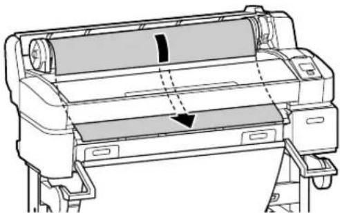 EPSON T5070 - Colocação de papel em rolo - 10