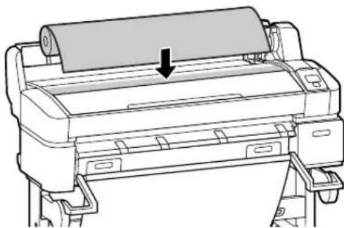 EPSON T5070 - Colocação de papel em rolo - 3