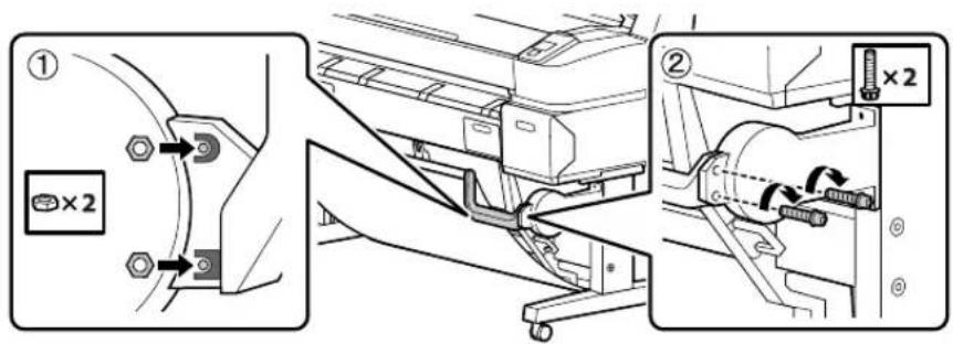 EPSON T5070 - Anexação da cesta de papel - 11