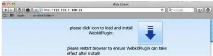 please click icon to load and install WebKitPlugin: please restart browser to ensureWirKitPlugin can take effect after install!