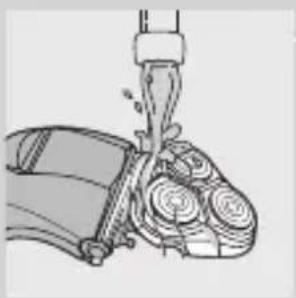 PHILIPS LR03P4B - Curățarea unității de bărbierit la robinet - 3