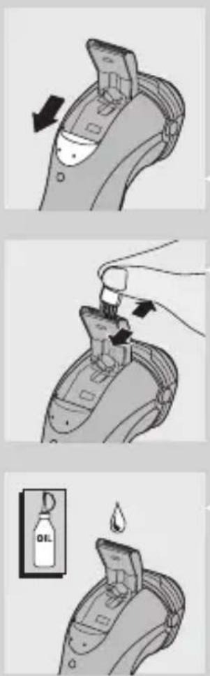 PHILIPS LR03P4B - Curățarea dispozitivului de tundere cu periuța furnizată - 1