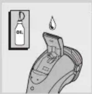 Diagram showing a device with oil drop and labeled container, likely illustrating a chemical or gas hazard.