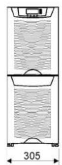 EATON Powerware 9155-8-N-10-32x7Ah - Dimensional drawings - 3