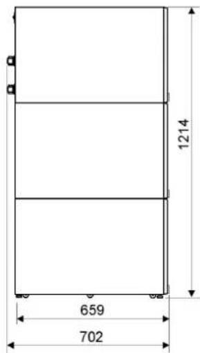EATON Powerware 9155-8-N-10-32x7Ah - Dimensional drawings - 6