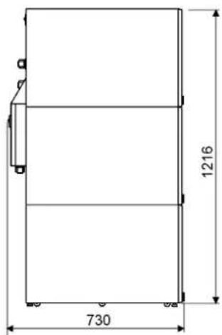 EATON Powerware 9155-8-N-10-32x7Ah - Dimensional drawings - 10