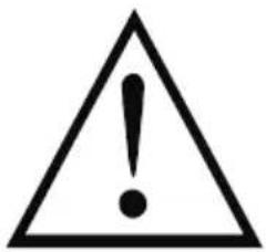 Warning symbol with exclamation mark inside triangle