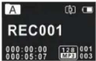 A REC001 00:00:00 128 001 00:05:07 MP3 003